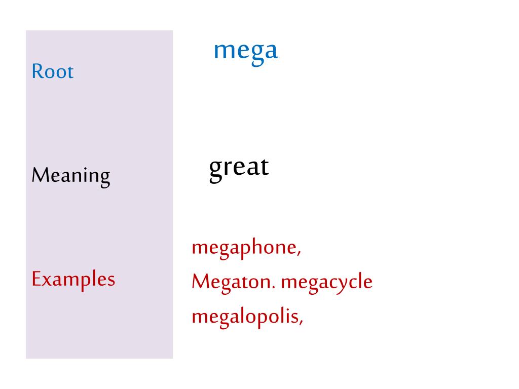 PPT Root Meaning Examples PowerPoint Presentation, free download ID