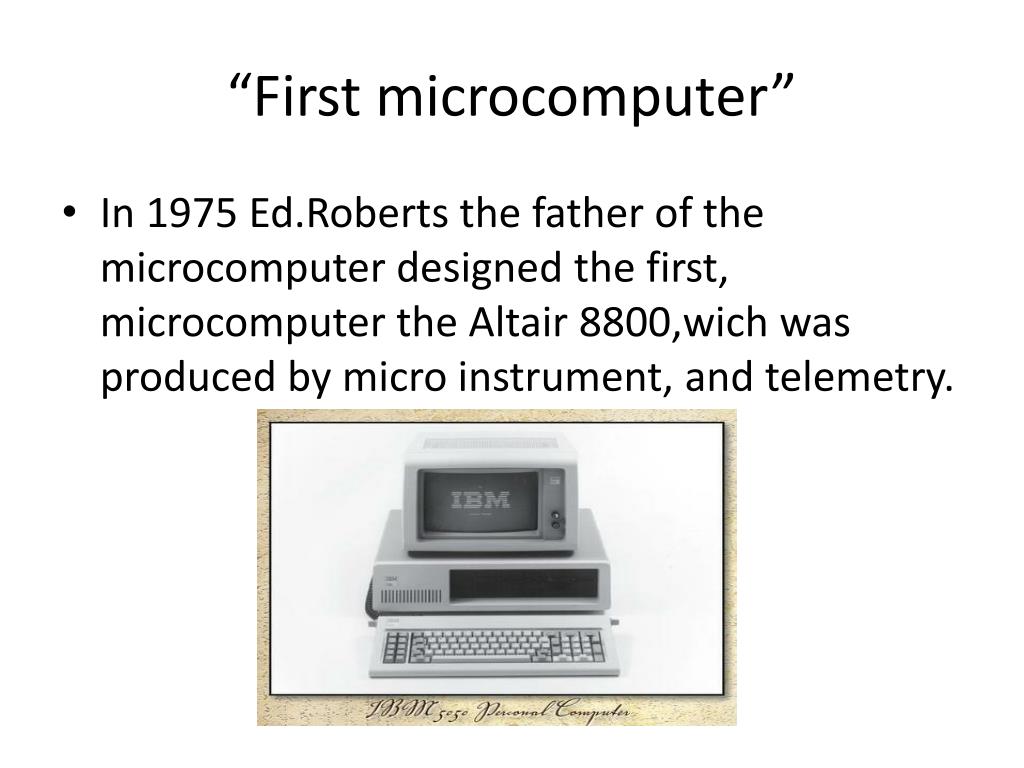 PPT The first computer made PowerPoint Presentation, free download