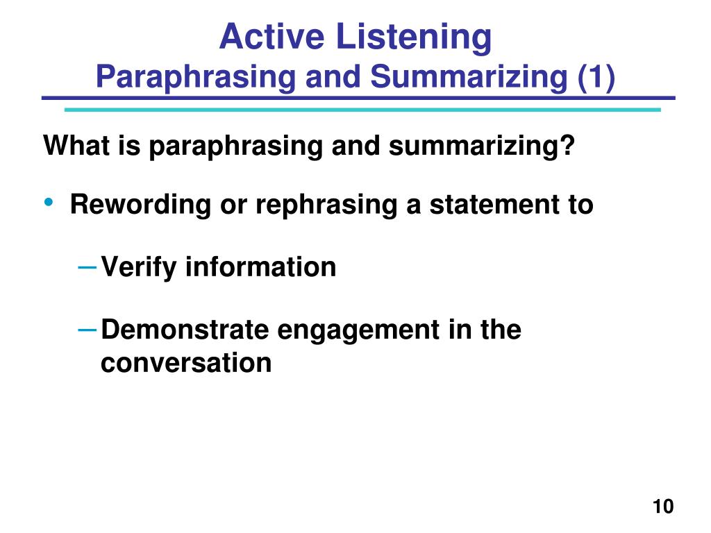 PPT Communication Skills for Building Rapport During