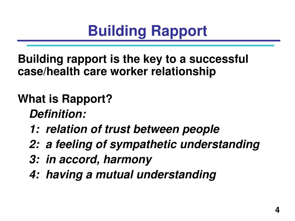 PPT Communication Skills for Building Rapport During