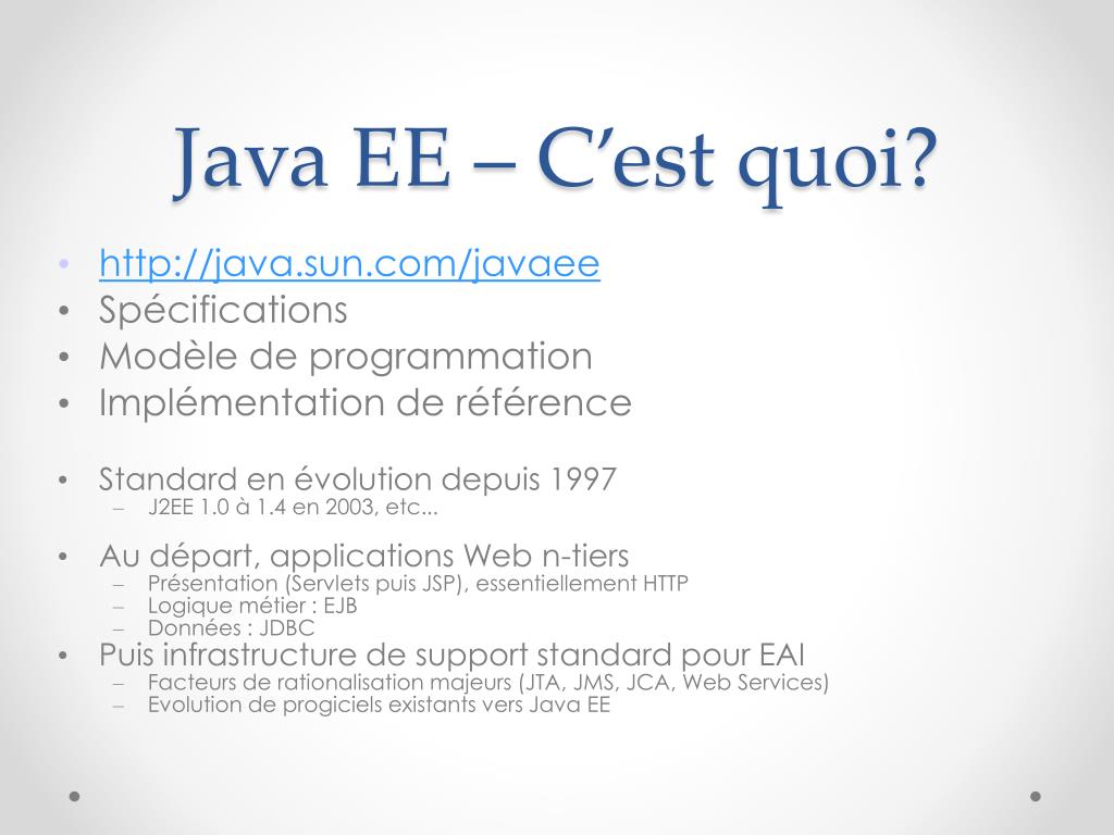 PPT Java EE PowerPoint Presentation, free download ID1916650