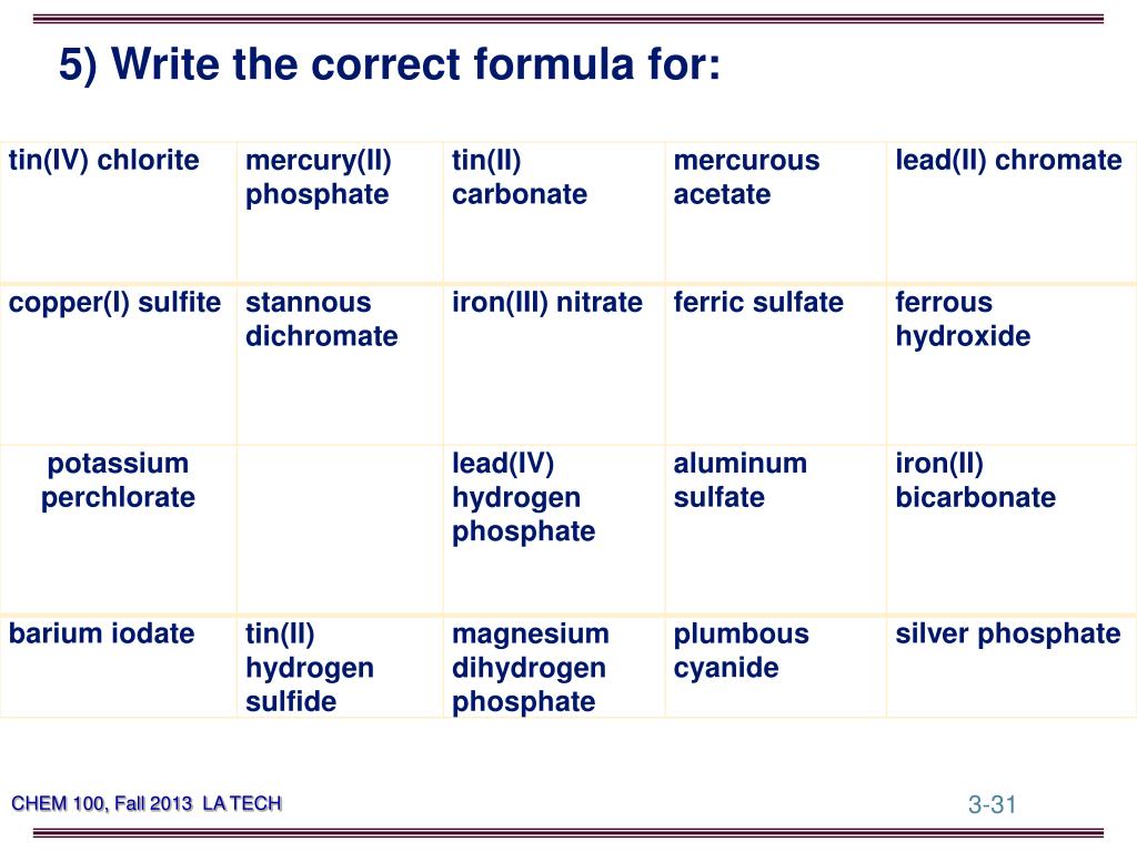PPT Chemistry 100(02) Fall 2013 PowerPoint Presentation, free