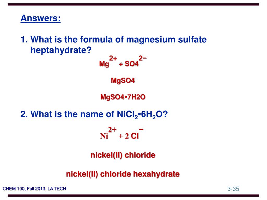 PPT Chemistry 100(02) Fall 2013 PowerPoint Presentation, free