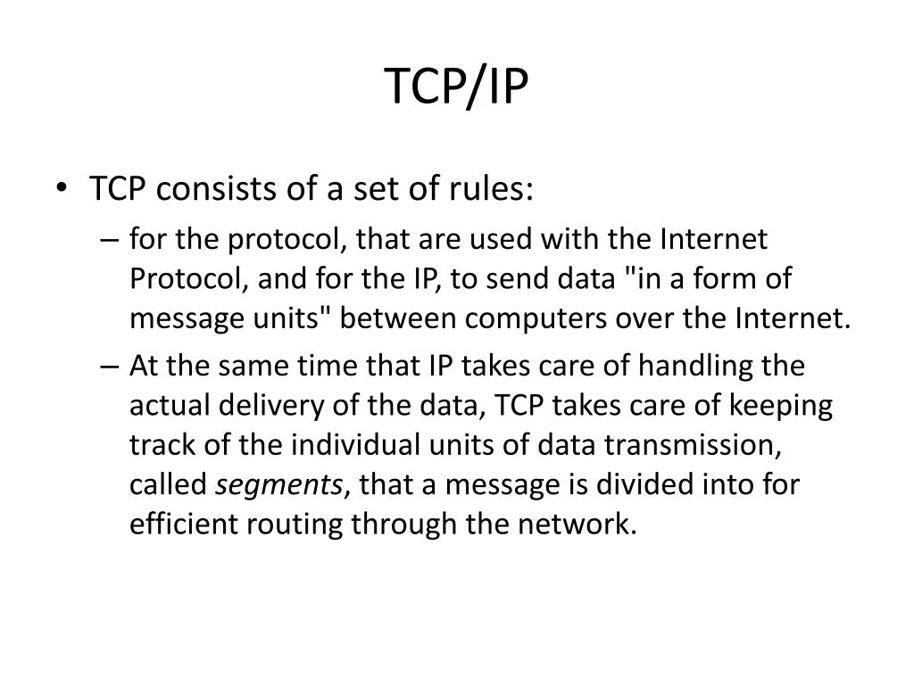 PPT Transmission Control Protocol Protocol PowerPoint