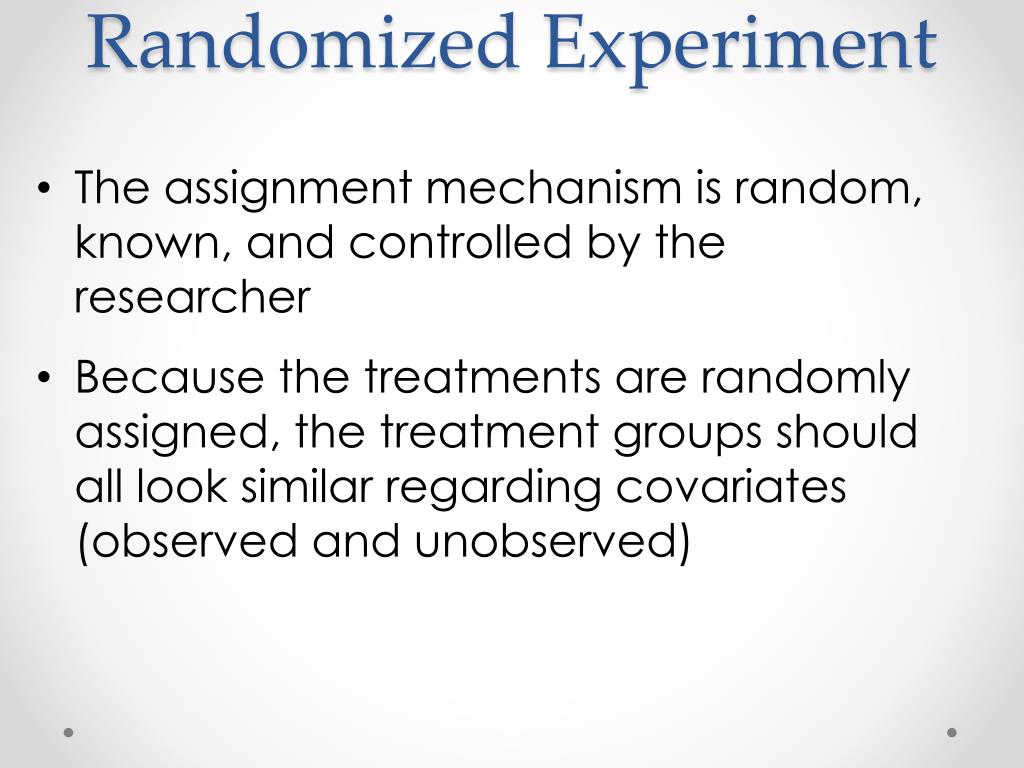 PPT Randomized Experiments PowerPoint Presentation, free download ID1924742