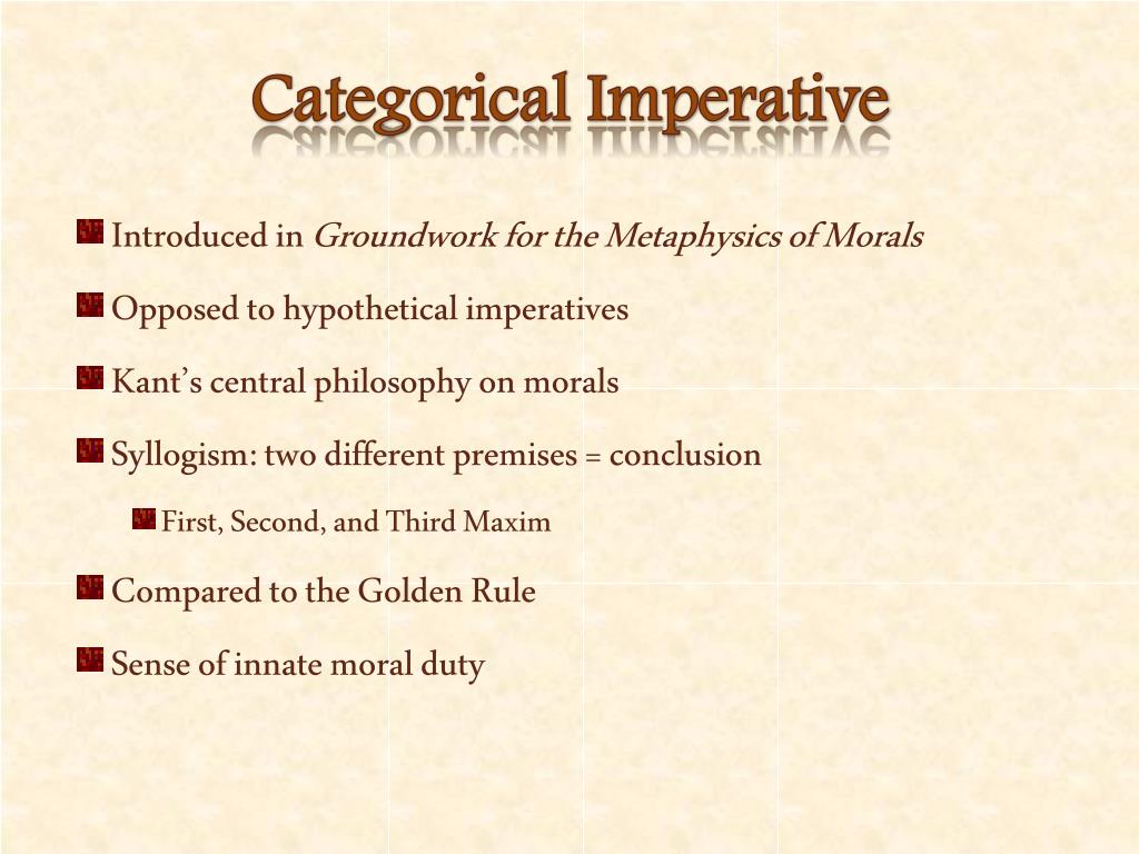 PPT Immanuel Kant PowerPoint Presentation, free download ID1928581