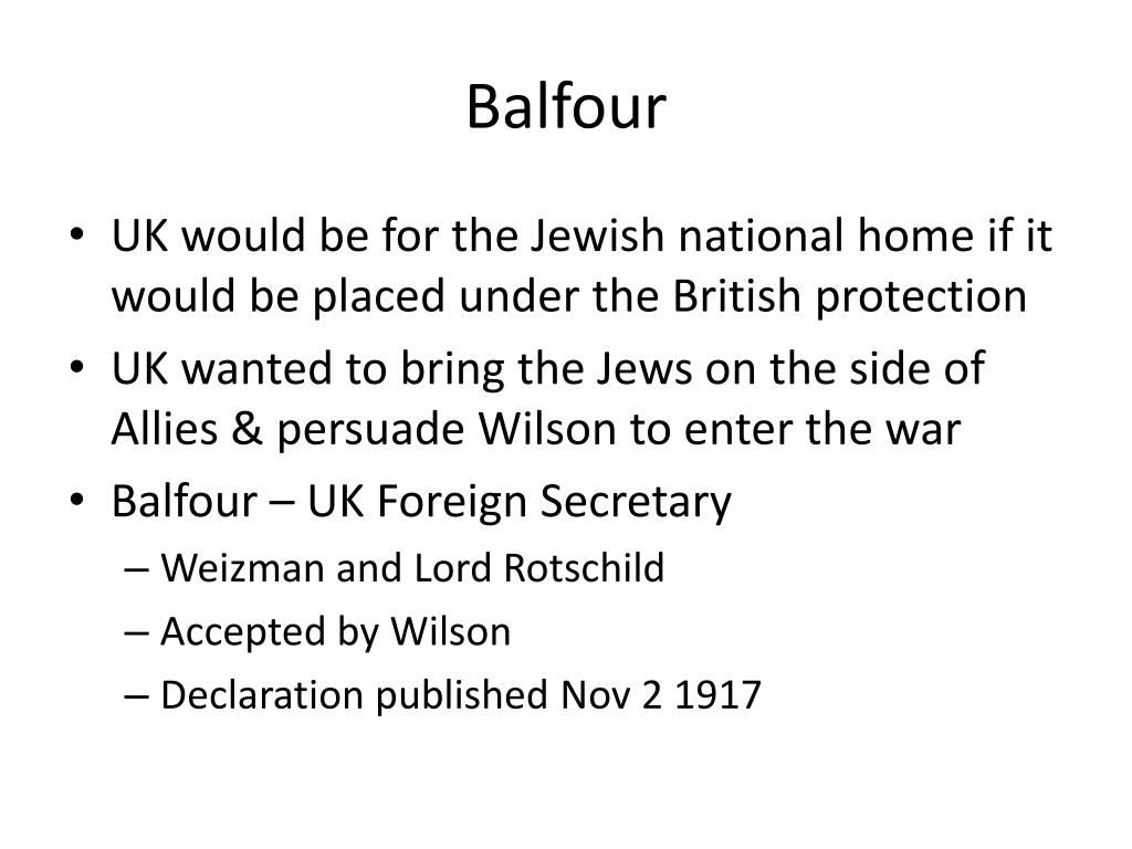 PPT Balfour Declaration PowerPoint Presentation, free download ID