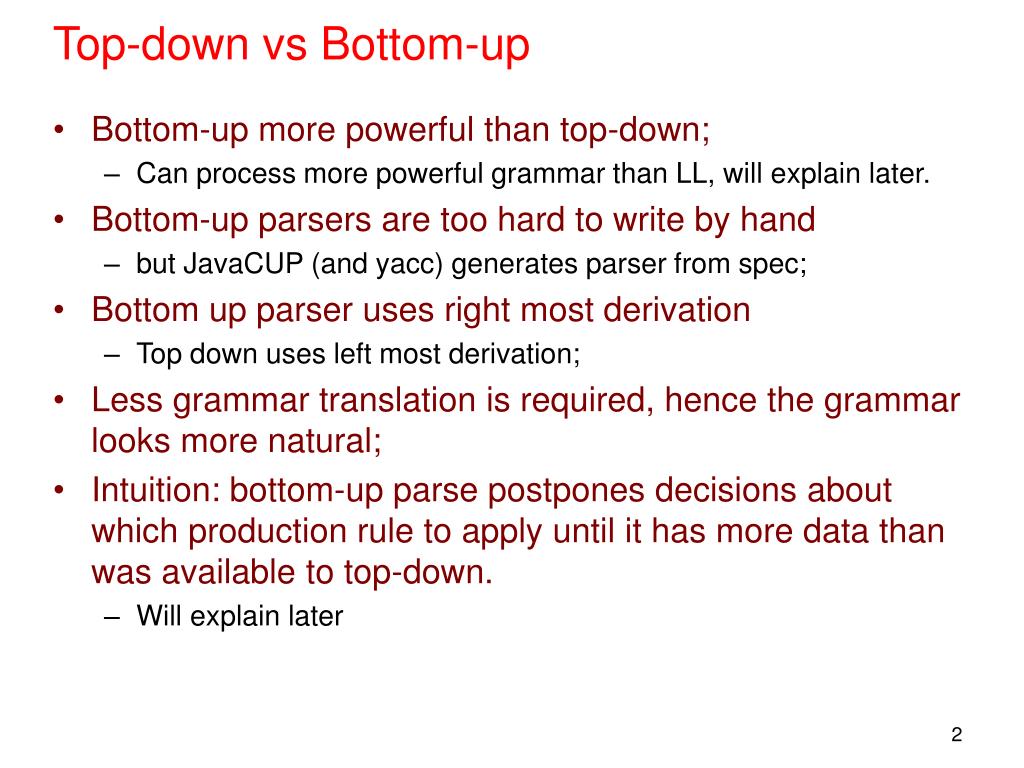PPT Bottom up parsing PowerPoint Presentation, free download ID1929666