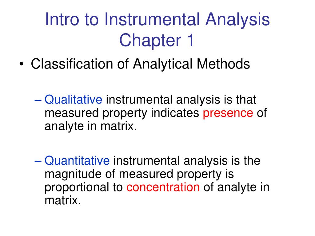 PPT Instrumental Analysis PowerPoint Presentation, free download ID