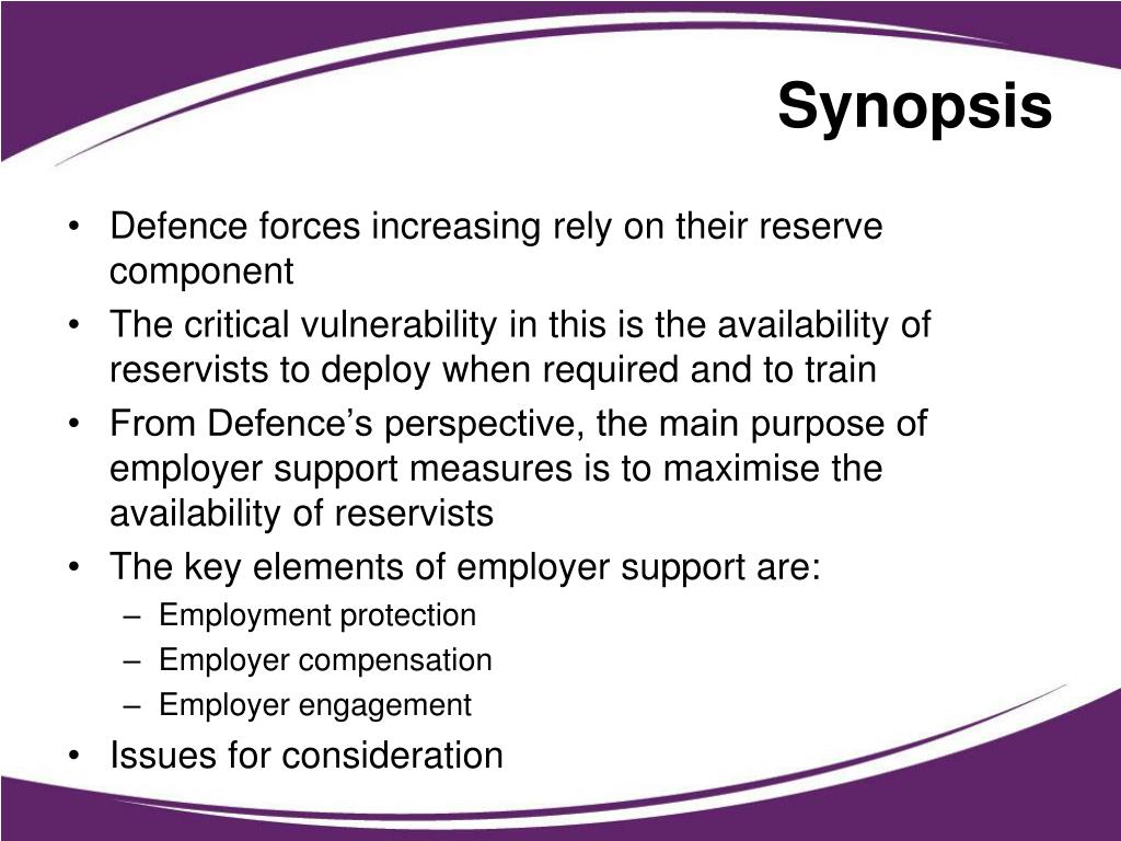 PPT Employer Support The Defence Perspective PowerPoint Presentation