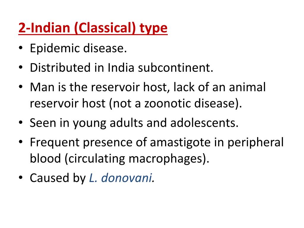 PPT Visceral Leishmaniasis { (Kala azar ) (DumDum fever, Black