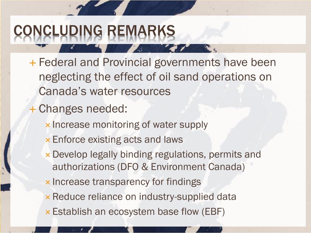 PPT Oil Sands and Canada’s water Resources PowerPoint Presentation