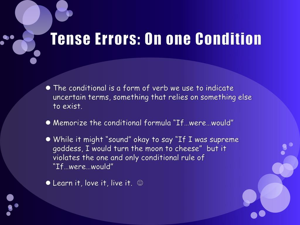 PPT Verb Tense Error PowerPoint Presentation, free download ID1938500