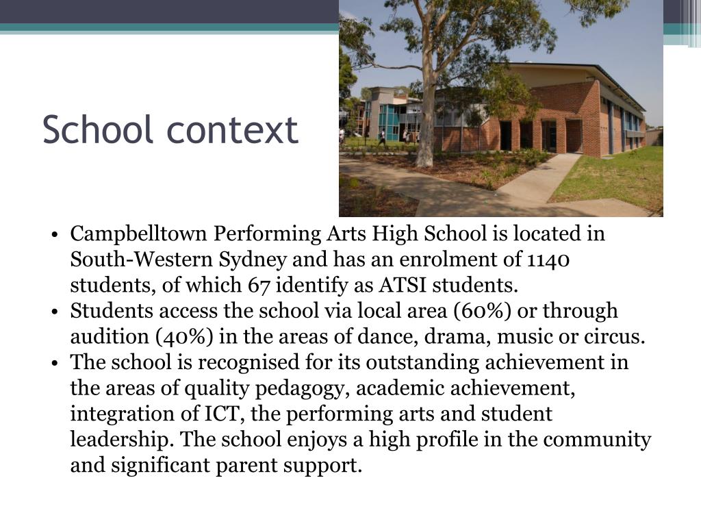 PPT Stacey Quince Deputy Principal Campbelltown Performing Arts High