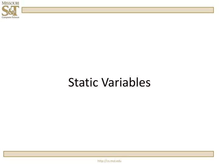 PPT Static Variables PowerPoint Presentation, free download ID1940843