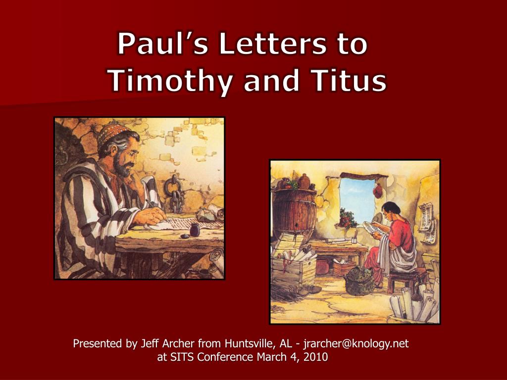PPT Paul’s Letters to Timothy and Titus PowerPoint Presentation, free