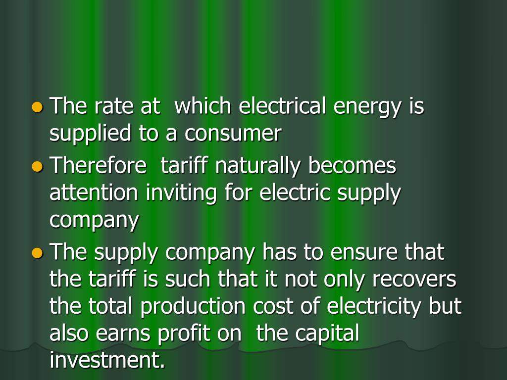 PPT tariff PowerPoint Presentation, free download ID1949012