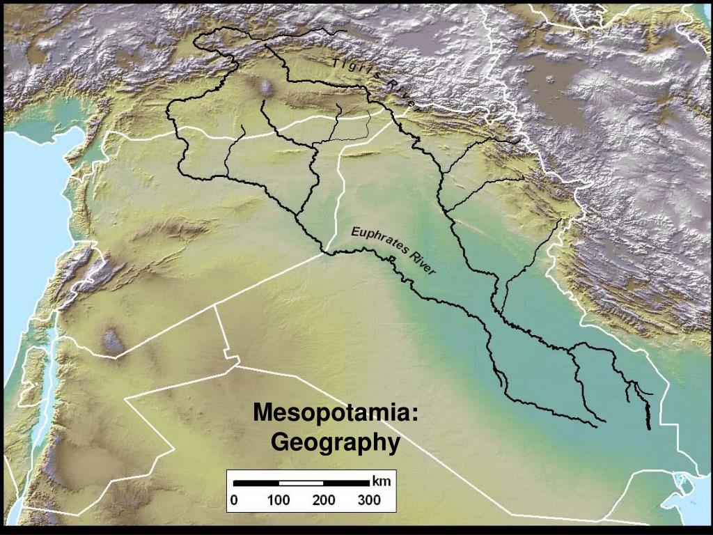 Map Of Mesopotamia Rivers PPT Water and Early Civilization in Mesopotamia PowerPoint