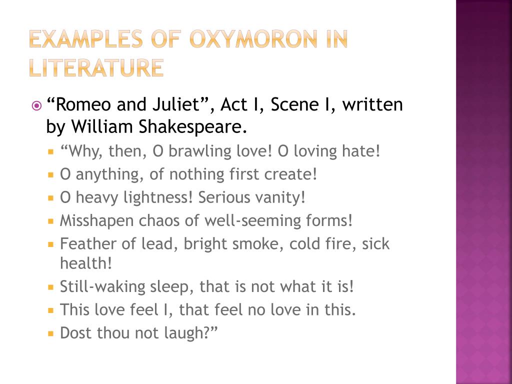 PPT Oxymoron PowerPoint Presentation, free download ID1951521