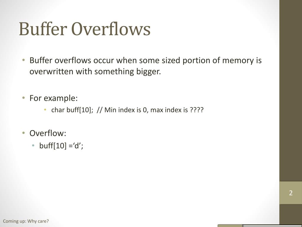 PPT Simple Buffer Overflow Example PowerPoint Presentation, free