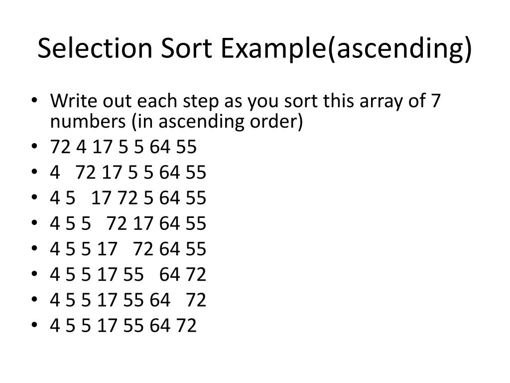 PPT Selection Sort PowerPoint Presentation, free download ID1952480