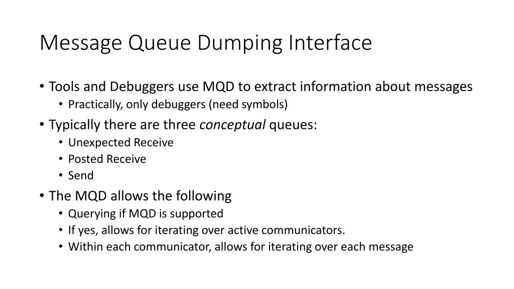 PPT Message Queue Dumping PowerPoint Presentation, free download ID