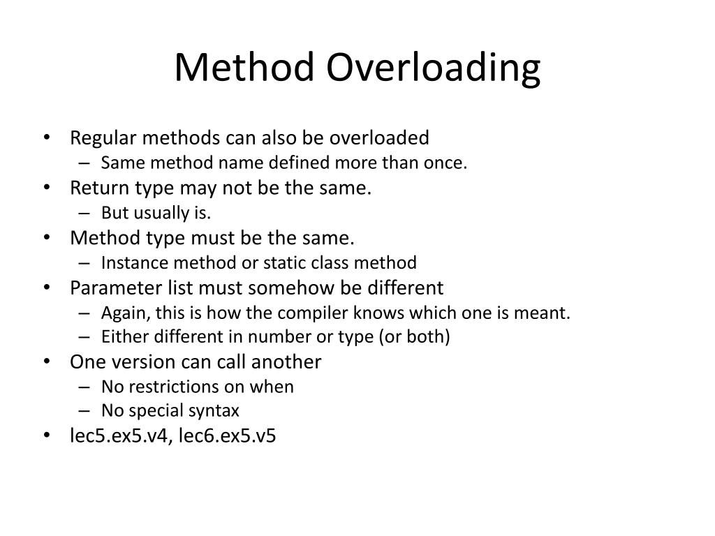 PPT More Encapsulation Overloading PowerPoint Presentation, free