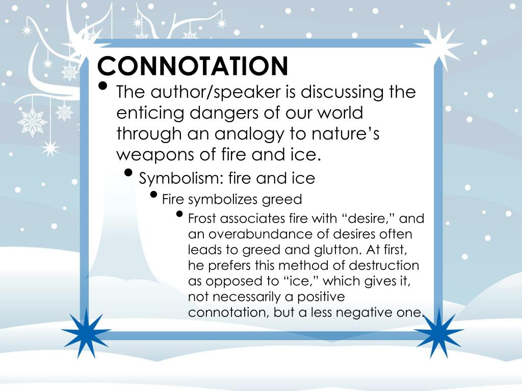 PPT “Fire and Ice” by Robert Frost PowerPoint Presentation, free