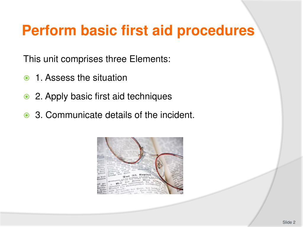 PPT PERFORM BASIC FIRST AID PROCEDURES PowerPoint Presentation, free