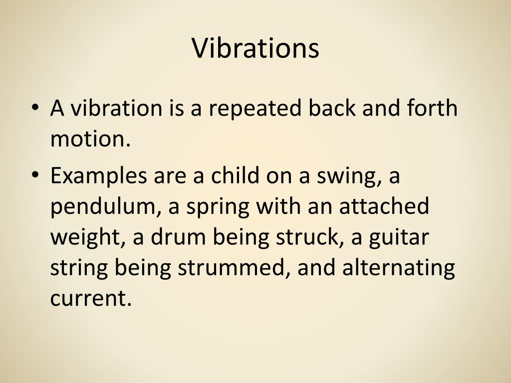PPT Vibrations PowerPoint Presentation, free download ID1961845