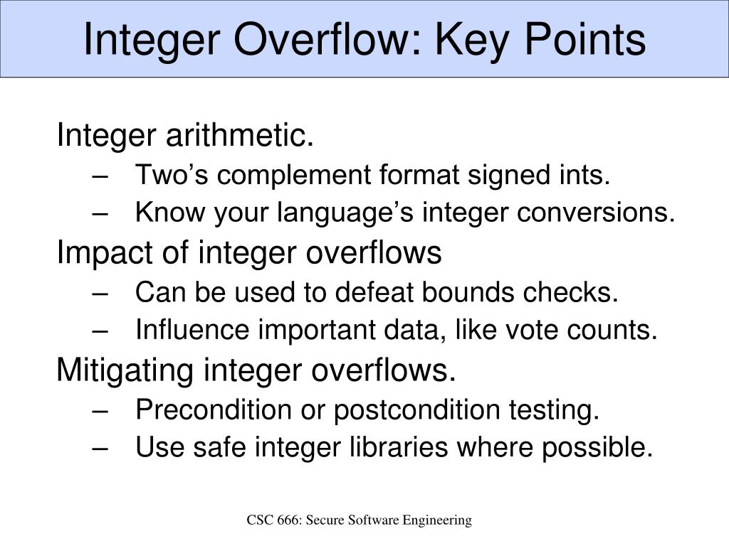 PPT Integer Overflows PowerPoint Presentation, free download ID1962998