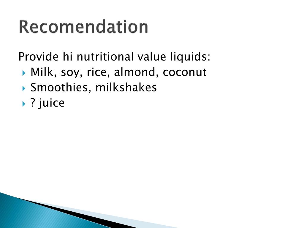 PPT Management of Nutritional Issues Associated with Alternating