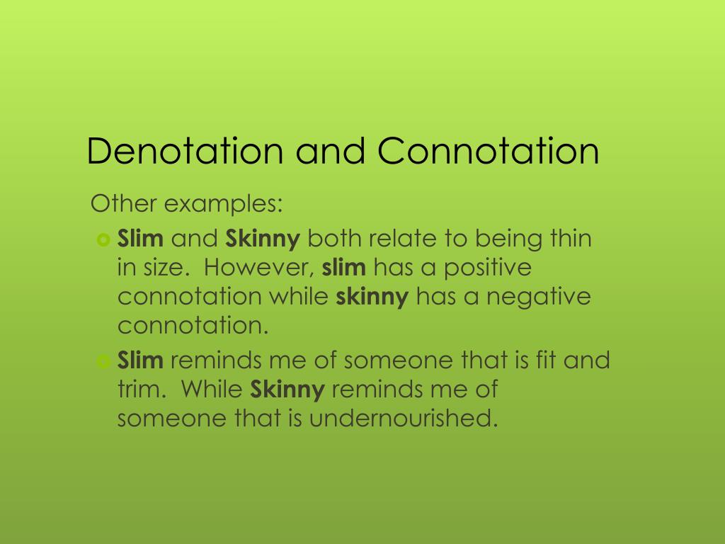 PPT Denotations and Connotations PowerPoint Presentation, free