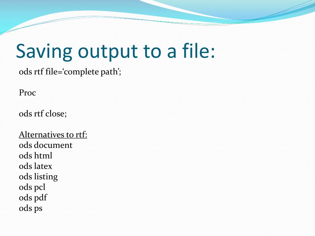 PPT Introduction to ODS Graphics PowerPoint Presentation, free download ID1967253