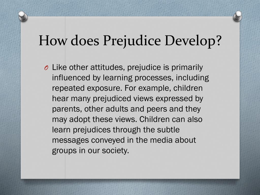 PPT Factors Contributing to the Development of Prejudice PowerPoint