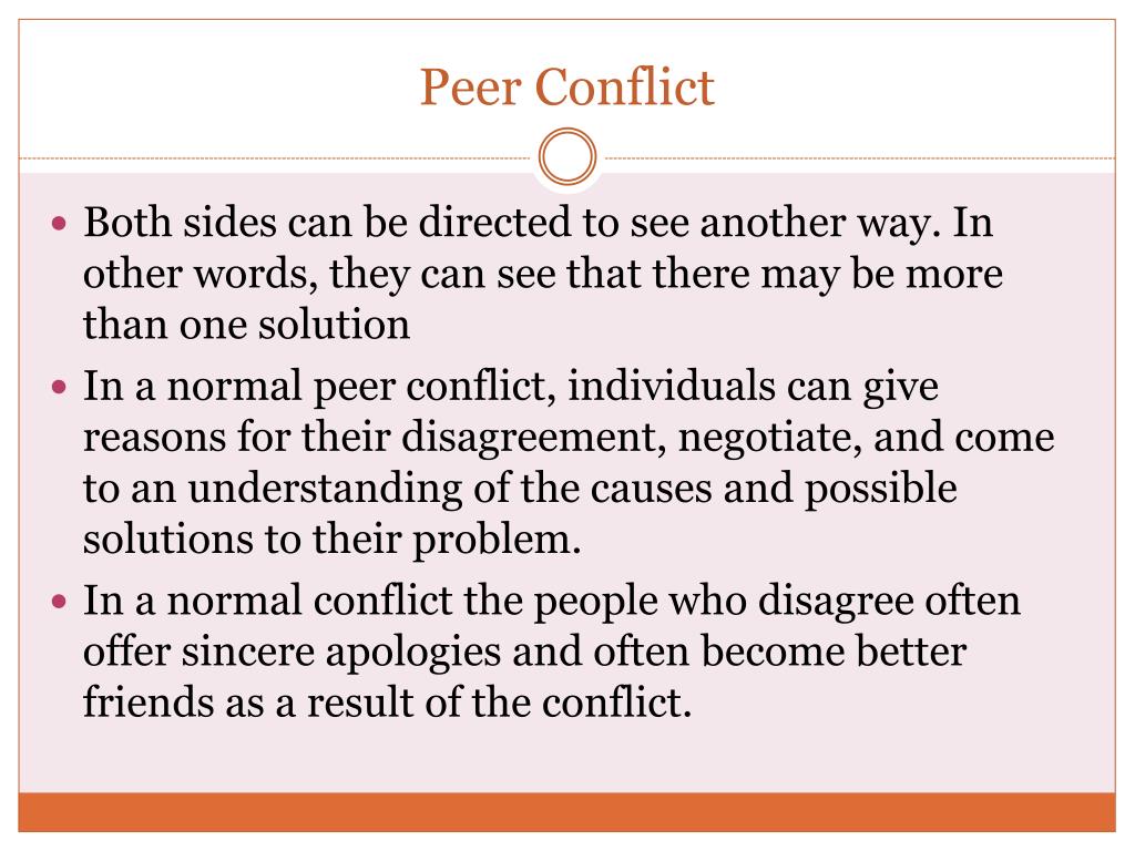 PPT Peer Conflict PowerPoint Presentation, free download ID1969151