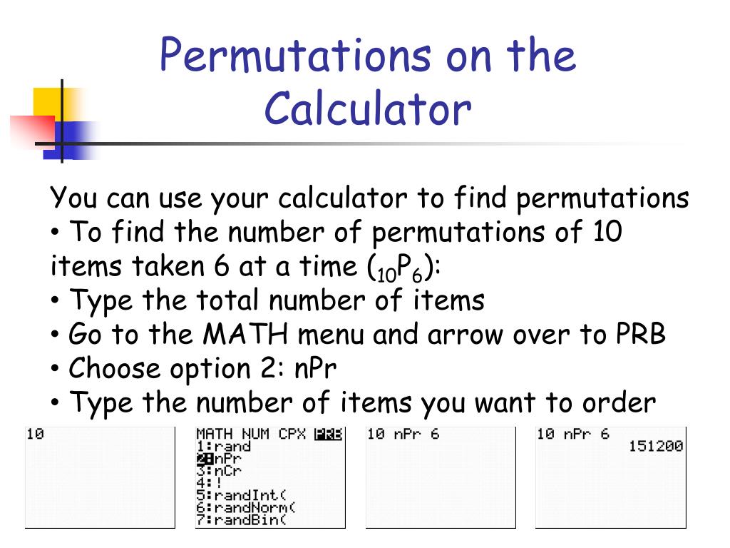 PPT Permutations and Combinations PowerPoint Presentation, free