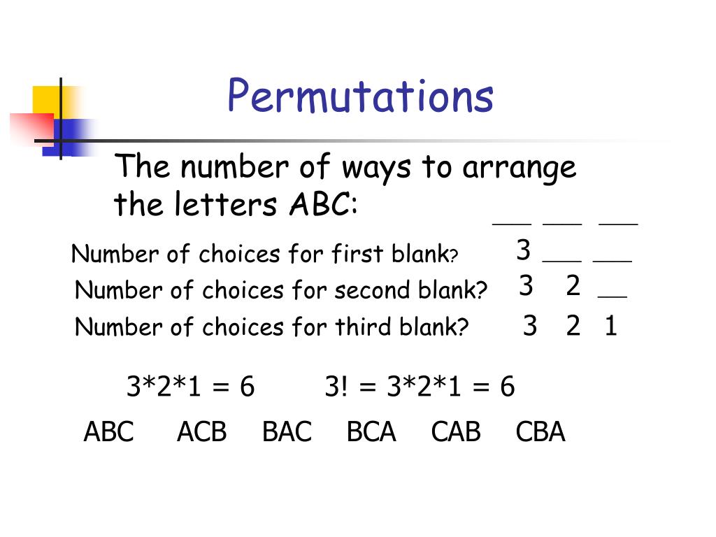 PPT Permutations and Combinations PowerPoint Presentation, free