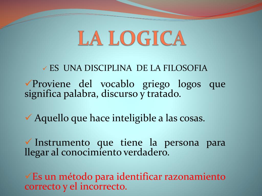 PPT LA LOGICA PowerPoint Presentation, free download ID1975005