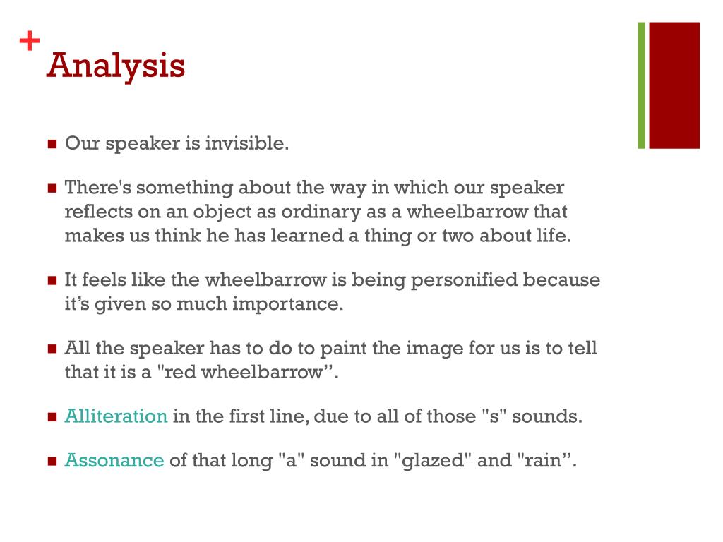 The Red Wheelbarrow Analysis pdfshare