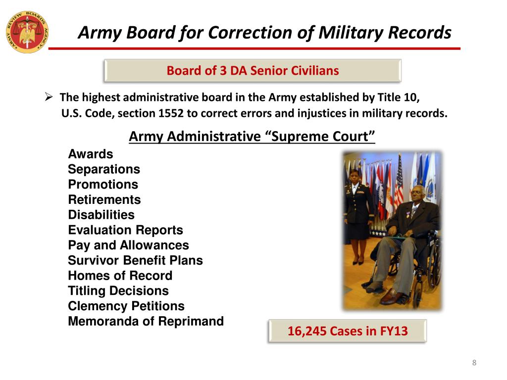PPT Army Review Boards Agency (ARBA) PowerPoint Presentation, free