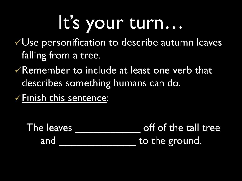 PPT Personification … bringing ordinary objects to life PowerPoint