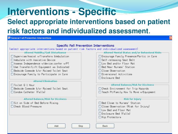 PPT Fall Risk Assessment and Intervention Nursing Practice Changes