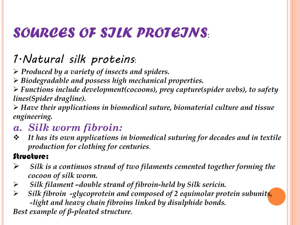 PPT SILKBASED DELIVERY SYSTEMS OF BIOACTIVE MOLECULES PowerPoint
