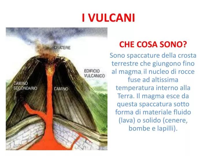 PPT I VULCANI PowerPoint Presentation, free download ID1977408