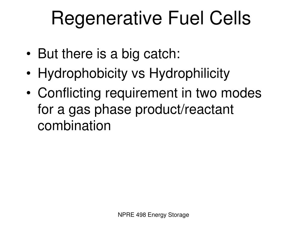 PPT Redox Flow Batteries & Regenerative Fuel Cells PowerPoint