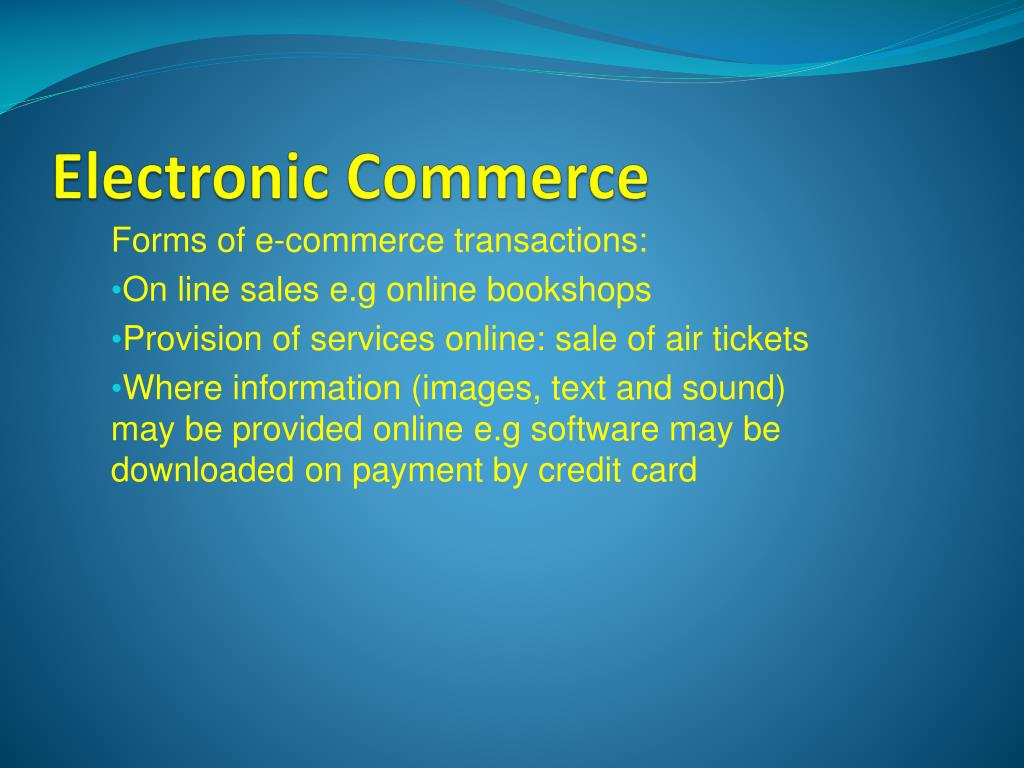 PPT Electronic Commerce PowerPoint Presentation, free download ID