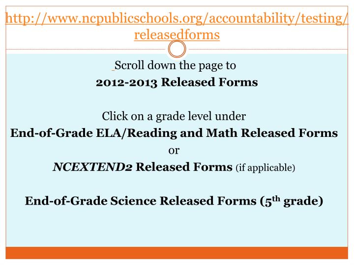 Grade 7 science — released items 8 this is the end of the grade 7 science released items. Discover the most effective and comprehensive online solution for curriculum mastery, high.related searches for nc eog released test 7th grade science7th grade eog practice test7th grade released reading eog7th grade released math eogreleased math eog grade 7more related searchesrelated searches for nc eog released test 7th grade science7th grade eog practice test7th grade released reading eog7th grade released math eogreleased math eog grade 7eog released 5th grade sciencenc reading eog released testreleased science eog 6th gradereading eog grade 7 ncsome results have been removedpagination12345next</ol></main>see morerelated searches7th grade eog practice test7th grade released reading eog7th grade released math eogreleased math eog grade 7eog released 5th grade sciencenc reading eog released testreleased science eog 6th gradereading eog grade 7 nc PPT North Carolina READY EOG Assessments Grades 3 8 38 PowerPoint