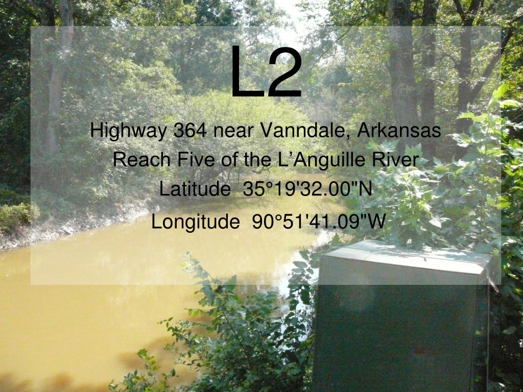 PPT Water Quality Monitoring Galla Creek Bayou Bartholomew L