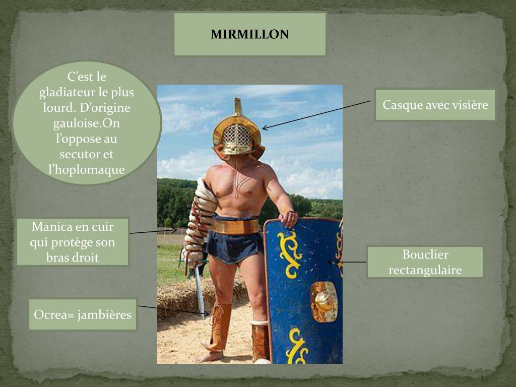 PPT LES DIFFERENTS TYPES DE GLADIATEURS PowerPoint Presentation, free